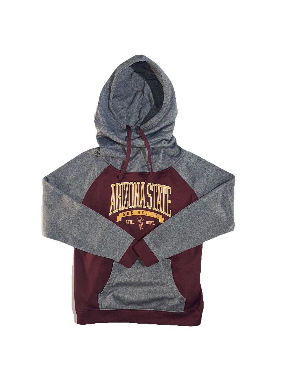 Champion Elite Arizona State Sun Devils Hoodie Mens M Funnel Neck Pullover